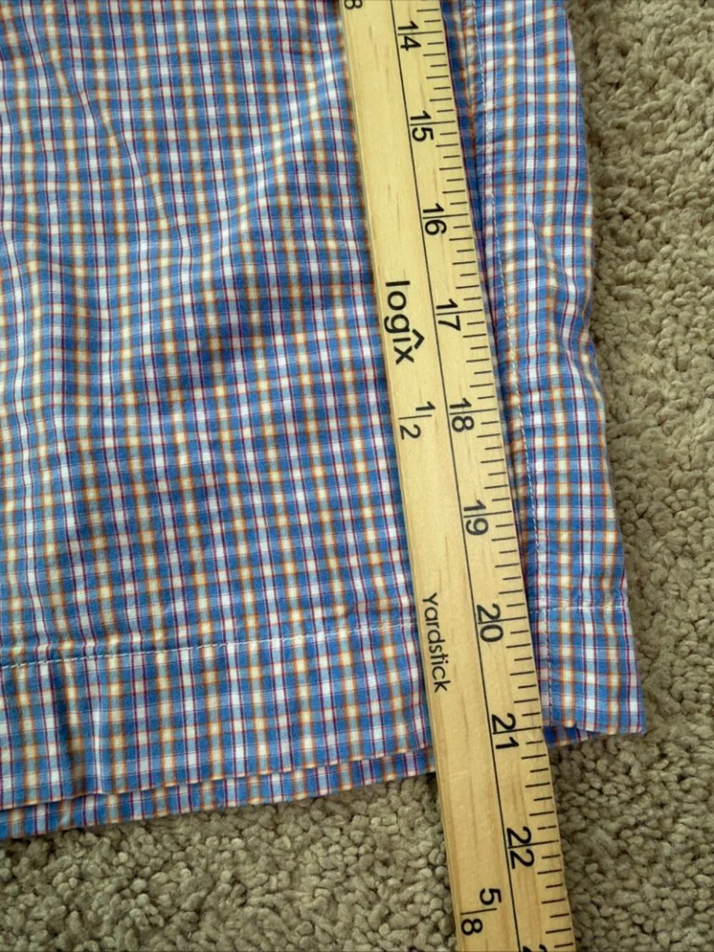 J Crew Rivington Shorts Mens 34 Plaid Preppy 100% Cotton Lightweight Resort Trip